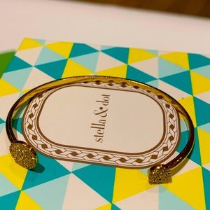 Stella & Dot Pave Disc Cuff in Original Packaging